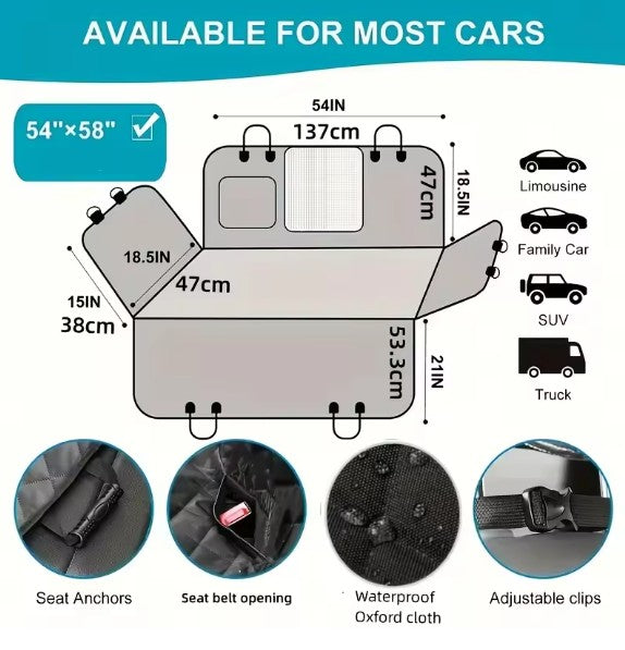Welhome™ Dog Car Seat Cover